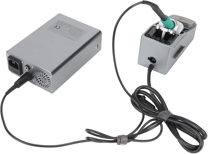Smart Soldering Station, Professional Grade Digital Display PID Control 96W Fast Heating T210 Handle for PCB Repair and Mobile Phone Motherboard