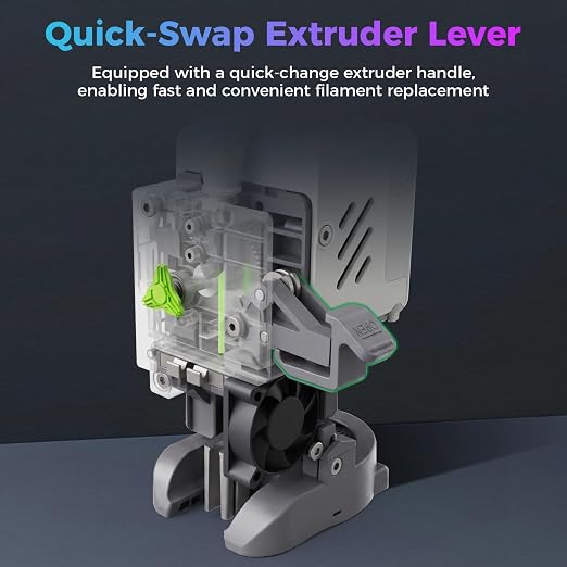 Creality Official SPARKX i7 Extruder, Original i7 Combo Extrusion Assembly with Quick-Swap Extruder Lever, 4-in-1 PTFE Adapter and Built-in Filament Cutter, 3D Printer Parts for Creality SPARKX i7