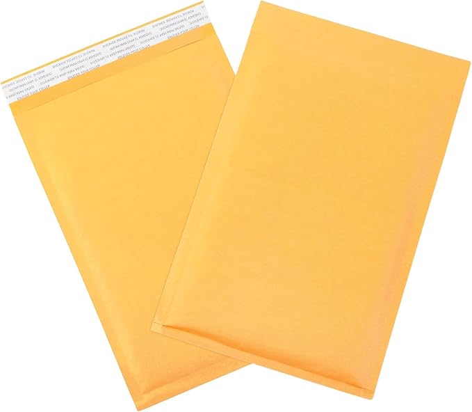 BOX USA 7 1/4 x 12" Kraft Bubble Mailers (100-Pack) - Brown Padded Envelopes, Self-Seal Shipping Bags for Business, Heavy Duty Cushioned Mailing Envelopes for Packaging and Shipping