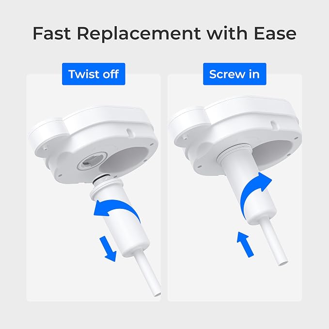 Waterdrop EWFS Water Filter Replacement for Waterdrop ED06W/ED06P/ED06B FreshTaste Rechargeable Electric Pitcher, 2 Months or 40 Gallons, Reduce Chlorine, Lead, Copper, Purify, Soften Water, 1 Pack