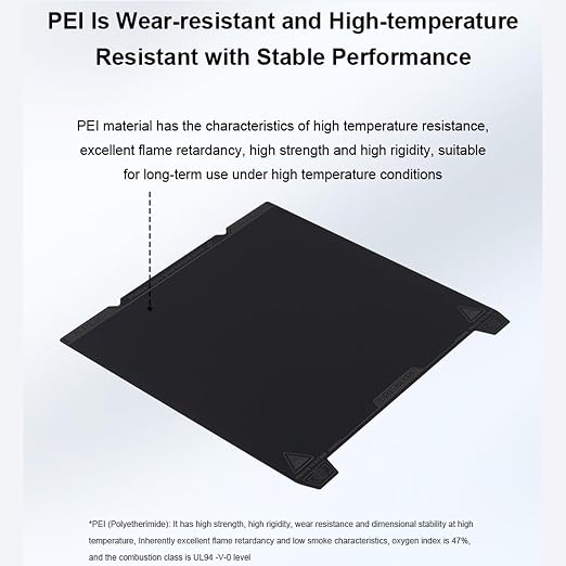 Creality K1 Max Smooth PEI Build Plate Kit, Flexible Spring Steel Platform with Smooth PEI Surface and Magnetic Base Sheet Kit for K1 Max 315x310mm