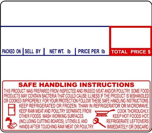 Aquos CAS CL-8030 Printing Scale Label Rolls | Direct Thermal Labels on Thermal Paper | Label Roll with Strong Adhesive | Pre-Cut | Smudge-Free | Made in USA