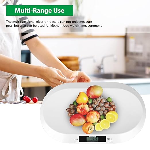 SIKE Digital Baby Scale and Pet Scale, Accurate Digital Scale for Infants Toddlers Babies, Portable Digital Scale for Puppy Dog Cat, 44 LB Capacity, 3 Weighing Modes, LED Screen, Auto-Off