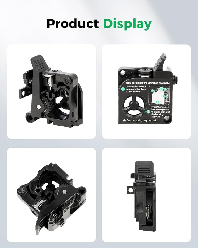 Creality Official K2 Plus Extruder Front Cover, Support 1.75mm Filament, Extruder Part Replacement for 3D Printer K2 Plus Combo, K2 Pro, K2