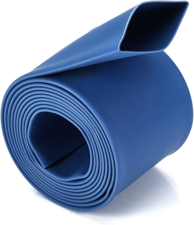 Chanzon 3:1 Ratio 5/8" (15mm) Heat Shrink Tubing - Marine Grade Waterproof Adhesive Lined - 4Ft Roll (1.22M Total Length) Blue Polyolefin Sleeving Wrap Shrinking 3 to 1 Ratio 1pcs