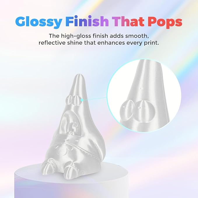 Silk PLA 3D Printer Filament 1.75mm Filajoy3D 3D Printing Filament 250g Dimensional Accuracy +/- 0.03mm for Most FDM 3D Printers