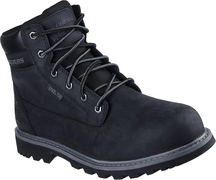Skechers Men's Longrider 6 Inch Padded Collar Steel Toe