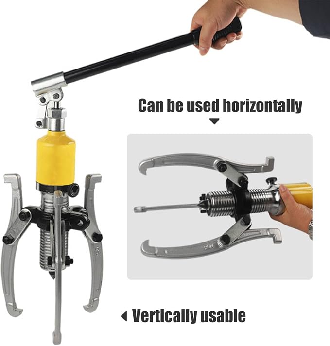 Hydraulic Gear Puller, 15 Ton Max Capacity, 4"- 12" Hydraulic Puller Separator Tool, 2 or 3 Jaws Bearing Hub Separator, for Pulling Hubs, Bearings, Gears, Bearings
