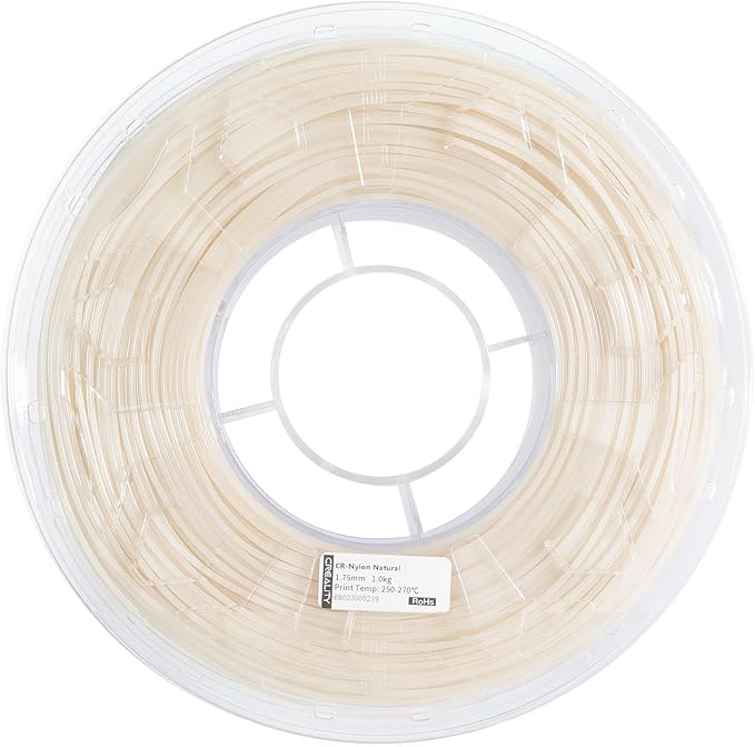 Creality Nylon Filament 1.75mm, 3D Printer Filament, 1.0kg (2.2lbs) Spool, No Warp Enhanced Toughness, Dimensional Accuracy ±0.03mm Printing Filament, for 3D Printers (Nylon)