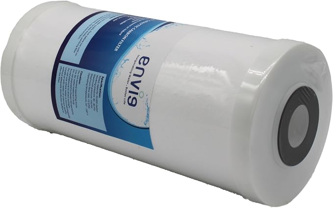 Envig K3 Iron and Hydrogen Sulfide 4.5” x 10” Whole House Water Filter Replacement, Catalytic Carbon KDF, Reducing Hydrogen Sulfide, Iron, Sediment, Chlorine, Chloramine, DBPs, PFAS/PFOS, Heavy Metal