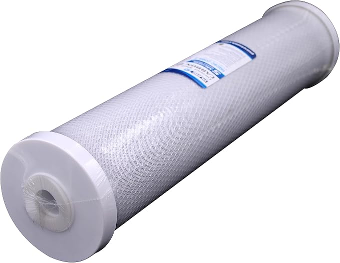 PureT HQCBC-20BB-5, 20x4.5" Coconut Carbon Block Filter - NSF Certified - Cononut Shell Activated Carbon removes Chlorine, Dirt and More (5 u Micron Rated)