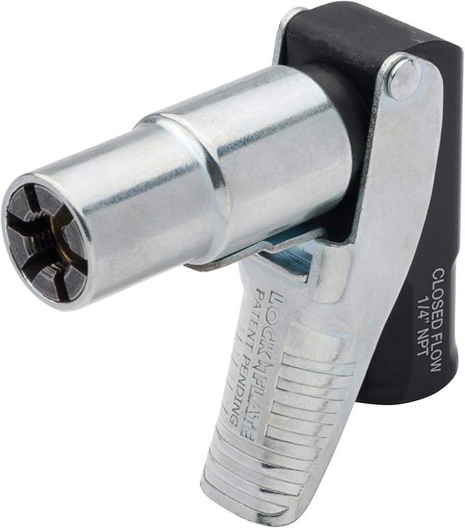 LockNFlate® 90-Degree Air Chuck (Closed Flow 90°)