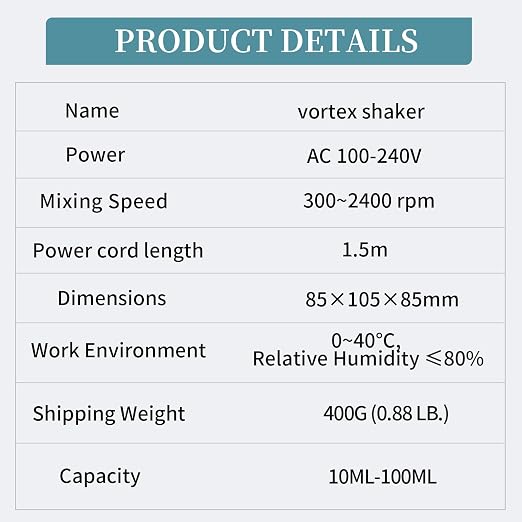 2400RPM Vortex Mixer Model Paint Shaker & 100PCS Balls Stainless Steel Cap.100ML for Hobby Acrylic Paints,Nail Polish,Pigment,Eyelash Glue Adhesives