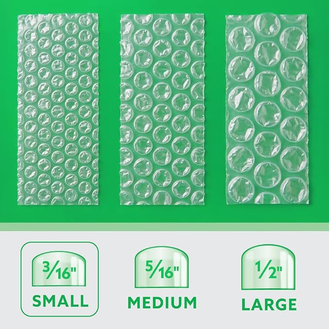 UPSable Bubble Cushion Roll 3/16" Small Bubble – 24" x 300 Ft Protective Packaging for Ecommerce, Commercial Shipping & Small Business Use – 1 Roll