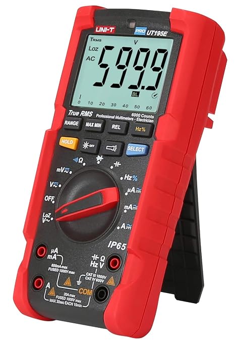 UNI-T UT195 Series UT195E/UT195M/UT195DS Handheld Industrial Digital multimeters IP65 and 2m Drop Proof