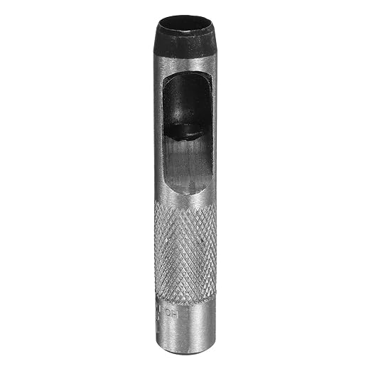 HARFINGTON Leather Round Hole Punch, 14mm Hollow Hole Puncher Cutter Carbon Steel Circle Hole Punching Cutting Tool for Belt/DIY Leather Craft