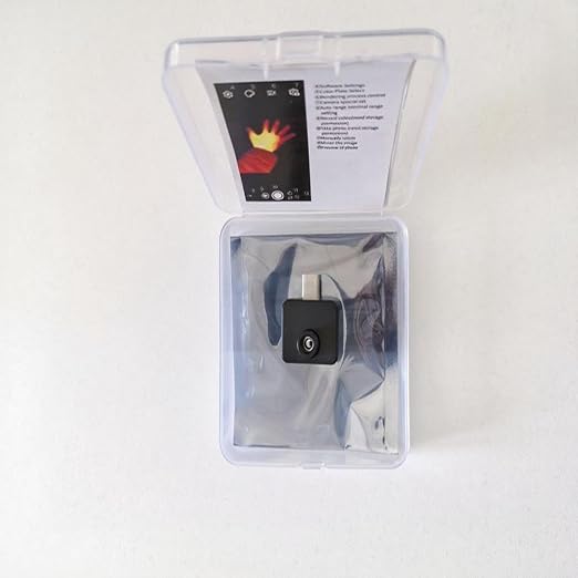 TIOP03 32x24 Type-C Portable IR Thermal Camera | MLX90640 sensor, 32×24 IR resolution, Type-C plug-and-play, compatible with Android phones for real-time thermal imaging