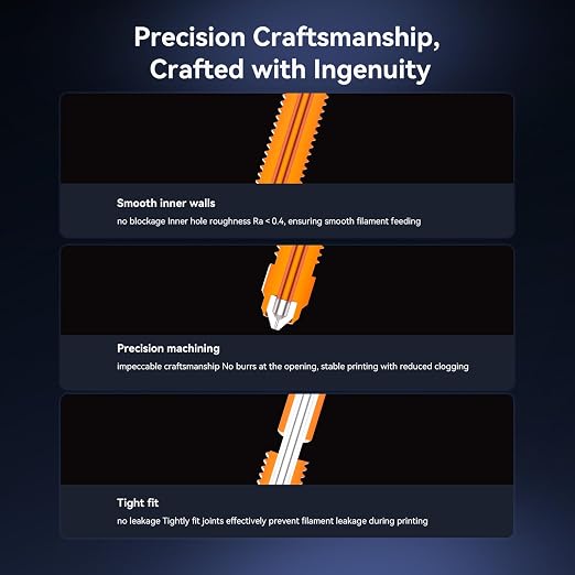Creality Unicorn K2 Pro Quick-Swap Nozzle Kit, Titanium Heat Break with Copper & Hardened Steel Nozzle, All-Metal Design, for K2 Pro 3D Printer