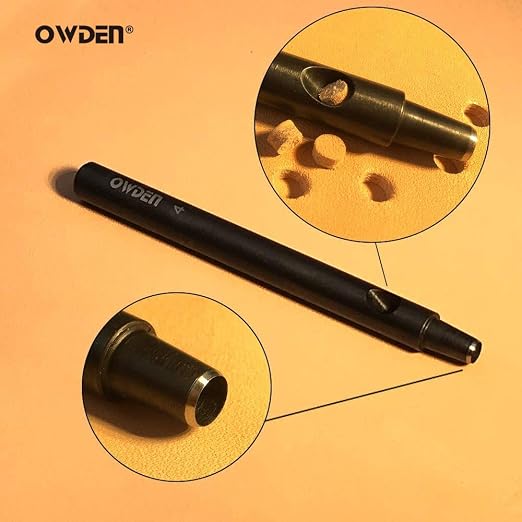 OWDEN Professional 13 Pcs Leather Hole Punch Set (Slim Style) 1.0-12MM for Belt,Watch Band and Strap Gasket. with a Free 3" Nylon mat.