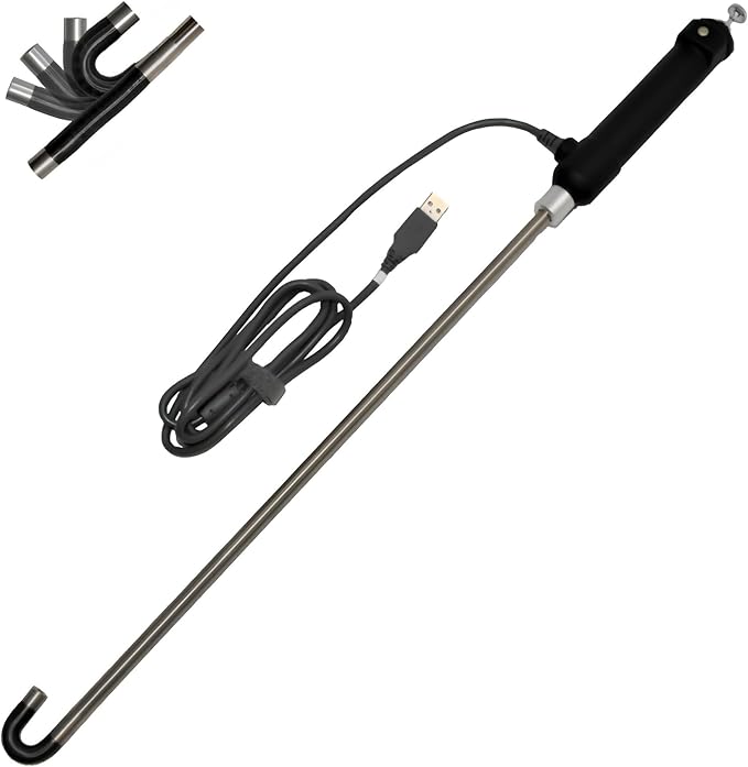 Vividia Ablescope VA-400 v5 Rigid One-Way Articulating USB Borescope 8.5mm/0.33" Diameter 42cm/16.5" IP67 Waterproof Probe