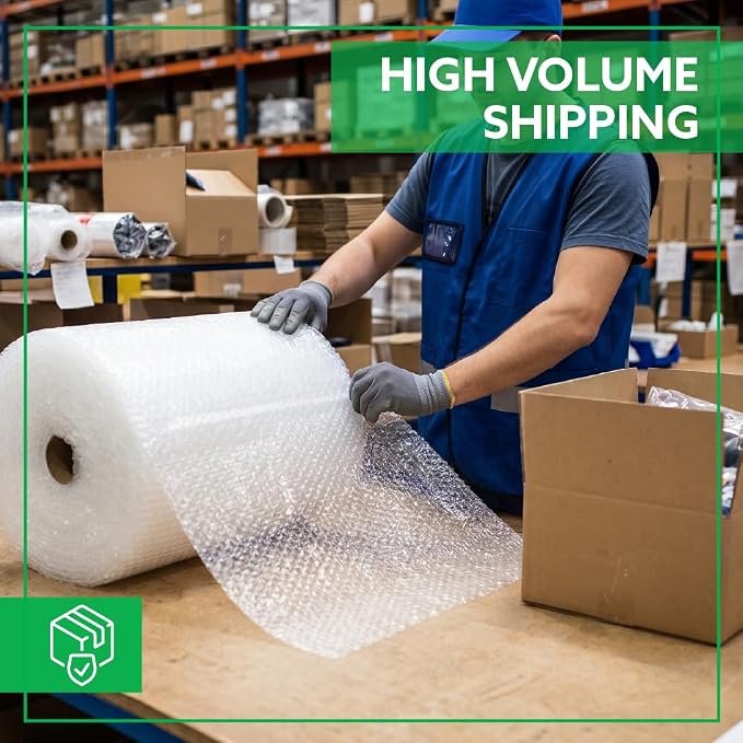 UPSable Bubble Cushion Roll 3/16" Small Bubble – 24" x 300 Ft Protective Packaging for Ecommerce, Commercial Shipping & Small Business Use – 1 Roll