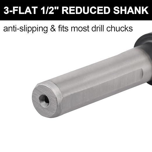 23/32 Drill Bit for Metal and Hardened Steel, M35 Cobalt 1/2 Inch Reduced Shank Industrial Grade Heavy Duty Drill Bit, with Index Storage Case