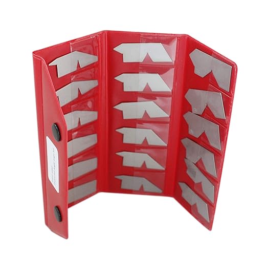 Accusize Industrial Tools 18 Pc Angle Gauge Set, 3602-5050