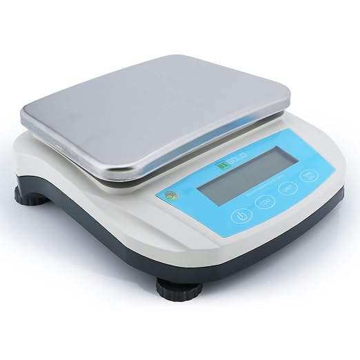 U.S. Solid Digital Precision Balance 5000g x 0.01g, Lab Scale, USB & RS232 Interface, 19 Measurement Units