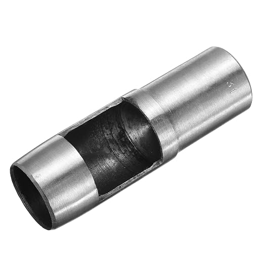HARFINGTON Leather Round Hole Punch, 31mm Hollow Hole Puncher Cutter Carbon Steel Circle Hole Punching Cutting Tool for Belt/DIY Leather Craft