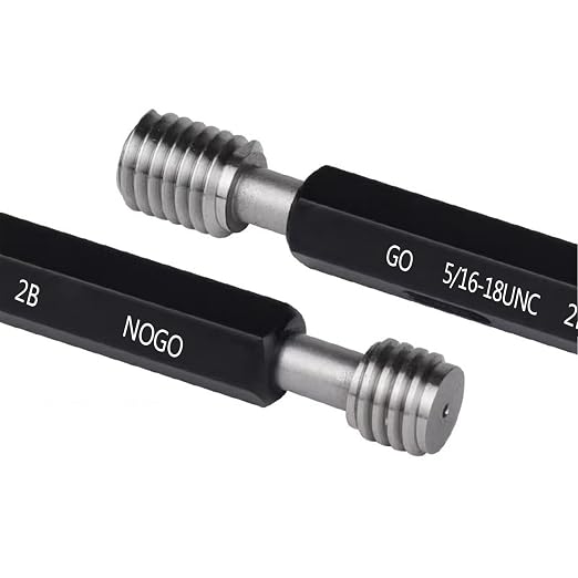 Tools Thread Plug Gauge 5/16-18UNC 2B, Double Ends Thread Plug Gage Unified Thread Gage 1pcs