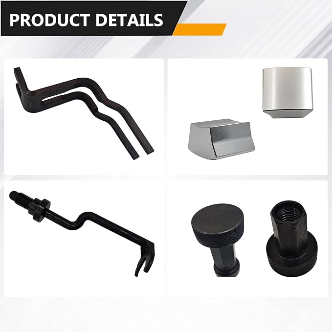 Engine Timing Chain Kit Combo Set, Including Camshaft Tool, Valve Spring Compressor, Valve Cam Phaser Lock Out Kit, Timing Belt Tools Compatible with Ford 4.6L 5.4L 6.8L 3V Engines