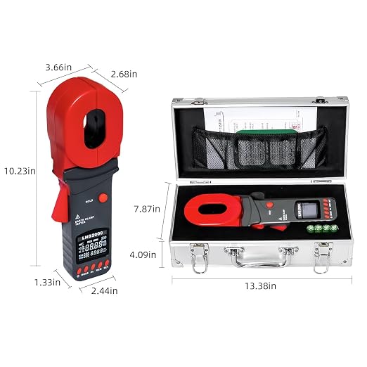 0.01‑200Ω Clamp Grounding Resistance Meter Handheld Digital Ground Earth Resistance Tester Testing Device