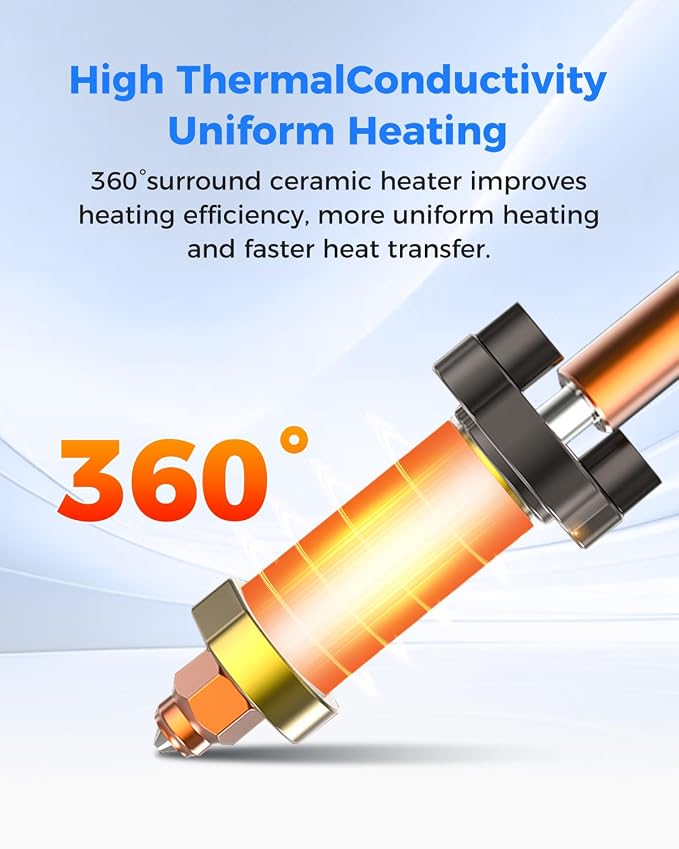 Creality Official K2 Plus Ceramic Heating Block Kit, Unicorn Quick Swap Nozzle Kit, High Temperature Resistant, All-Metal Integrated Design Kit for K2 Plus 3D Printer