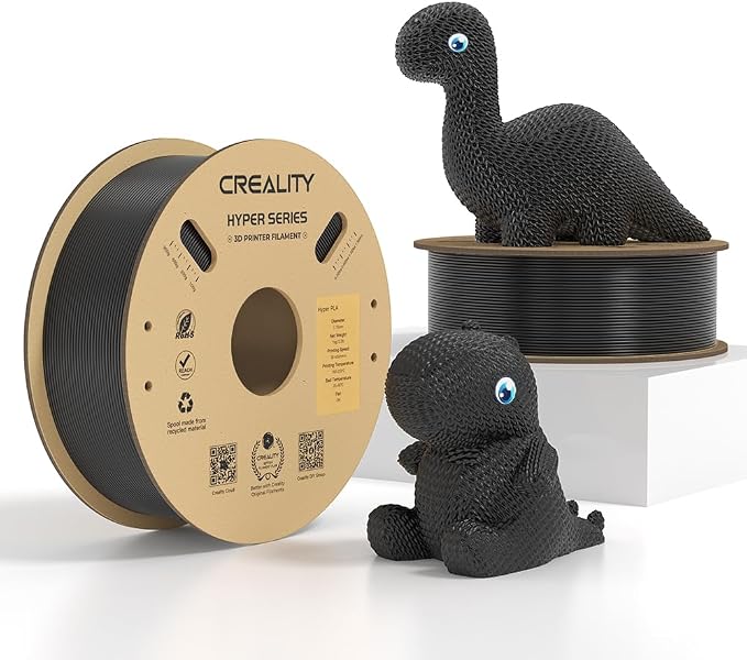 Creality Hyper PLA Filament 2KG, Up to 600mm/s High Speed 3D Printer Filament PLA 1.75mm, No-Tangling Stronger Toughness Fit Most 3D Printers