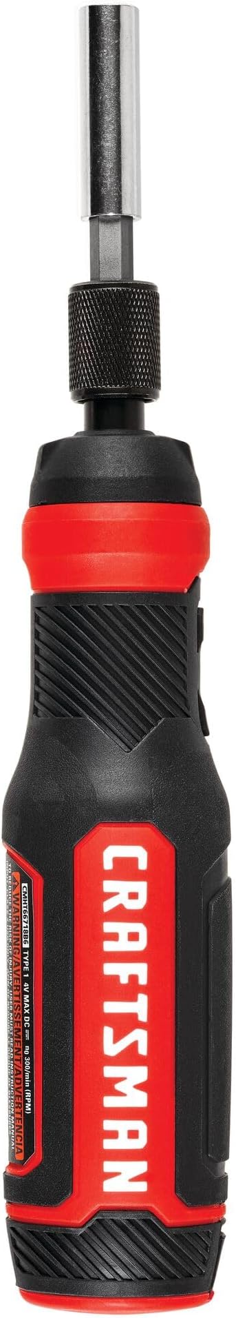 CRAFTSMAN 4V Electric Screwdriver Set, 300 RPM, Micro-USB Charging Port, 3-Stage Battery Charge Indicator (CMHT66718B20)