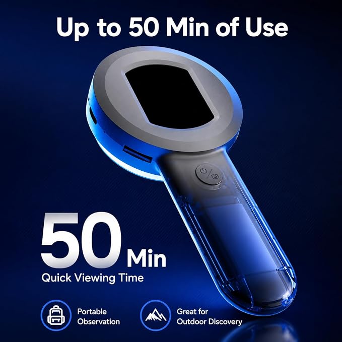 TOMLOV P10 Microscope for Adults Kids, Portable 100X Illuminated Jewelers Loupe, Handheld Coin Magnifier with Light for Collectors, Pocket Trichome Magnifying Glass, Digital Microscope with 2" Screen