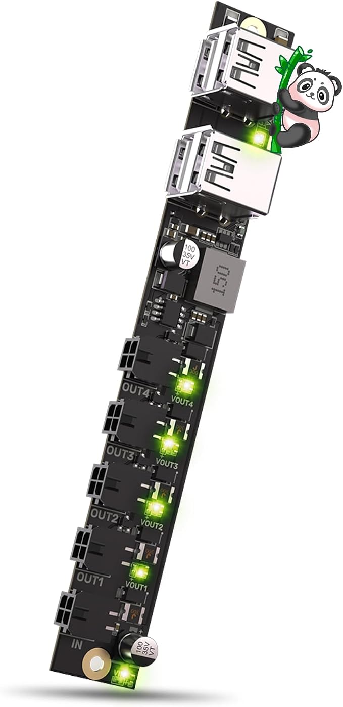 BIGTREETECH Panda Branch Power Expansion Board for Bambu-Lab P1S/P1P/X1C/X1E/A1/A1 Mini 3D Printers, Powering Panda Touch/Panda Knomi/USB Fans/USB Light Strips/AMS/AMS Lite