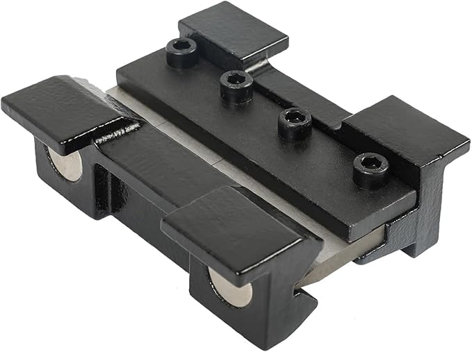 KAKA INDUSTRIAL Vise Mount Metal Brake Bender,4-Inch(100mm) Magnetic Vise for 14Ga. (2mm) Steel & 1/8" Aluminum, Quick-Release with for DIY Metalworking & Small Box Fabrication BDS-4