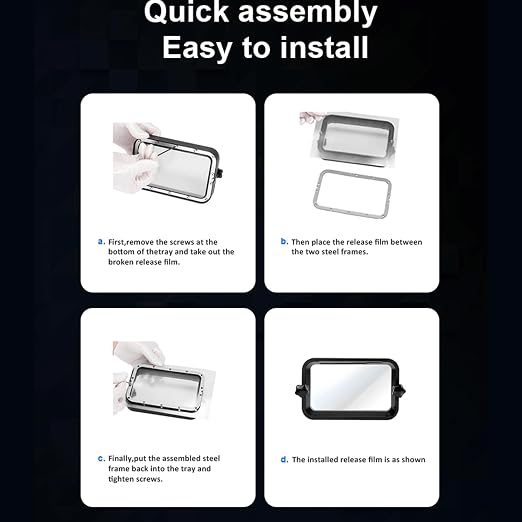 KOYOFEI 3PCS ACF Film for Resin 3D Printer, ACF High Speed Release Film for ELEGOO Saturn 3 Ultra, Halot Mage Pro, Halot Mage S, Photon M5S, M5S Pro, M7 Pro 10.1-10.3inch LCD 3D Printers 290x210x0.3mm