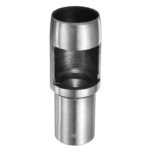 HARFINGTON Leather Round Hole Punch, 39mm Hollow Hole Puncher Cutter Carbon Steel Circle Hole Punching Cutting Tool for Belt/DIY Leather Craft