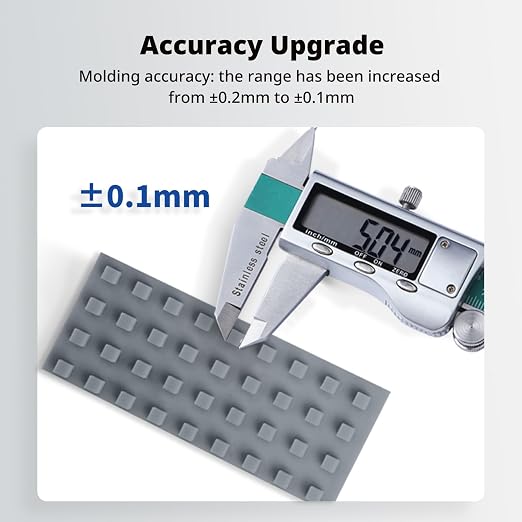 ANYCUBIC Upgraded Standard 3D Printer Resin, 405nm SLA Fast UV-Curing Resin, High Precision & Rapid Photopolymer for 8K Capable LCD/DLP/SLA 3D Printing (HD Grey, 1000g)