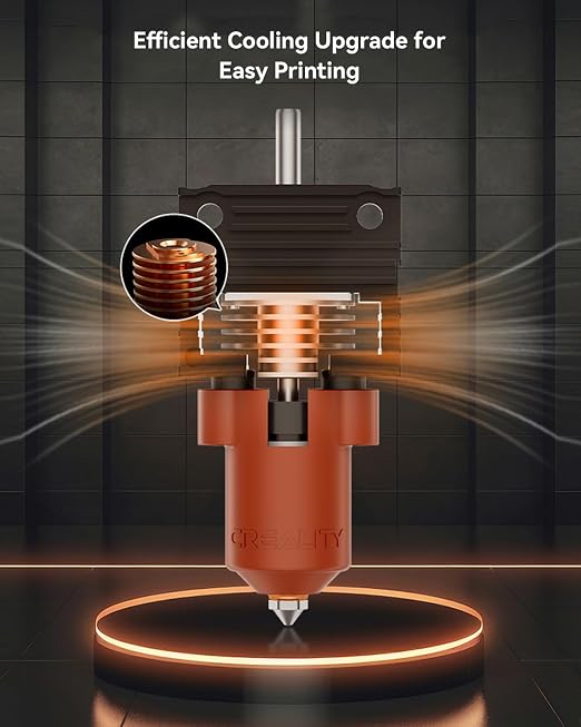 Creality Official K1 Max/K1C/K1 SE/K1 Upgrade Ceramic Heating Block Kit, Unicorn Quick-swap Nozzle Kit, K1 Max High-Speed Printing Hotend Kit, Supports 300°C High Temperature (Terminal Without Buckle)