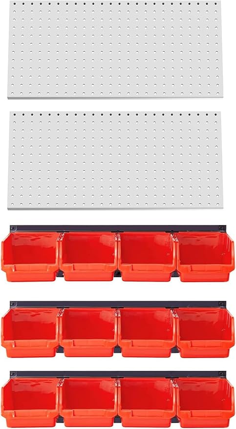 Ultrawall Garage Storage, Pegboard with Wall Mounted Storage Bins