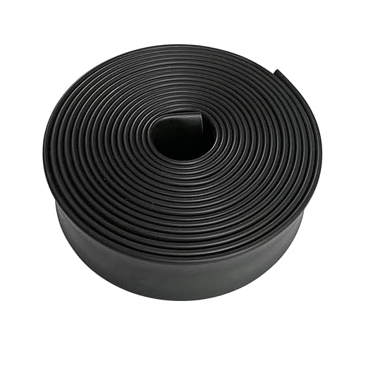 3:1 Ratio Heat Shrink Tubing Roll Adhesive Lined Industrial Marine Grade Dual Wall Heat Shrink Tube Waterproof and Sealed Black (5/8 inches(15.4 mm), 10 Feet)