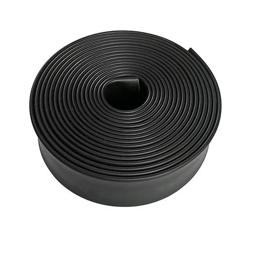 3:1 Ratio Heat Shrink Tubing Roll Adhesive Lined Industrial Marine Grade Dual Wall Heat Shrink Tube Waterproof and Sealed Black (1/2 inches(12.7 mm), 30 Feet)