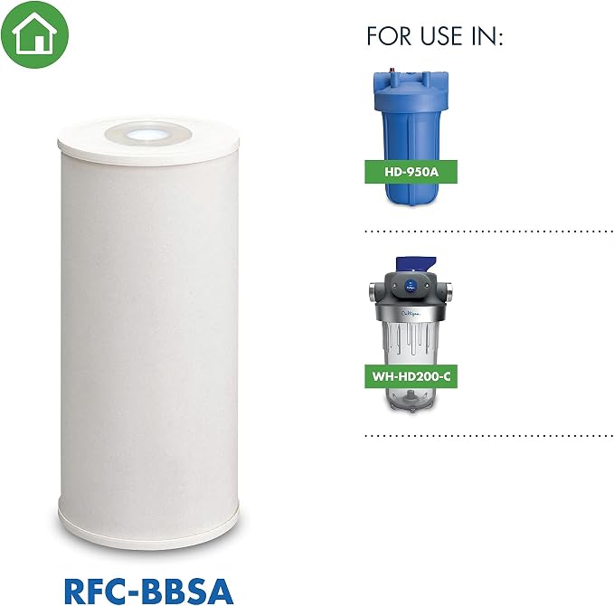 Culligan Whole House Water Filter for Sediment - 25 Micron RFC-BBSA 10”x4.5” Long Lasting Water Filter Replacement Compatible with FXHTC,W50PEHD,GXWH40L,GXWH35F,GNWH38S,WFHD13001,(Pack of 3)