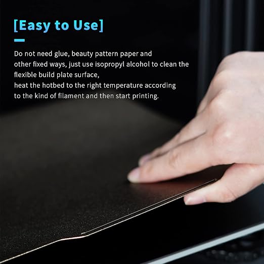 Double Sided for Bambu Lab X1/X1C/X1E/P1P/P1S/A1 Build Plate PEI Sheet Heated Bed Spring Steel Flexible Platform 257.5x257.5 mm Textured Board for 3D Printer