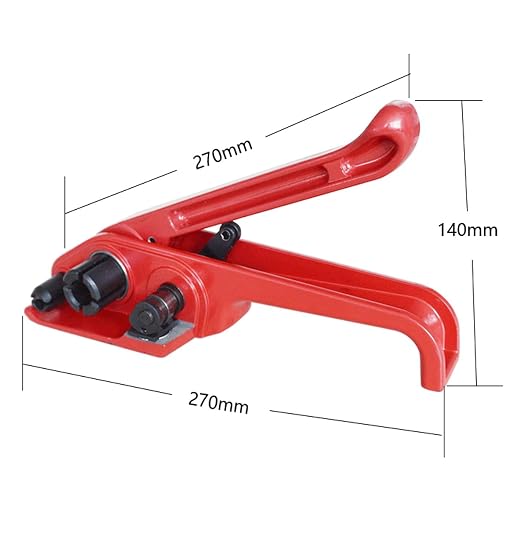 Poly Strapping Tensioner Cutter and Sealer Manual Banding Tool Strapping Packing Kit Set for Width 1/2" -3/4" Polyproplyn and Polyester Plasticstrap Cord