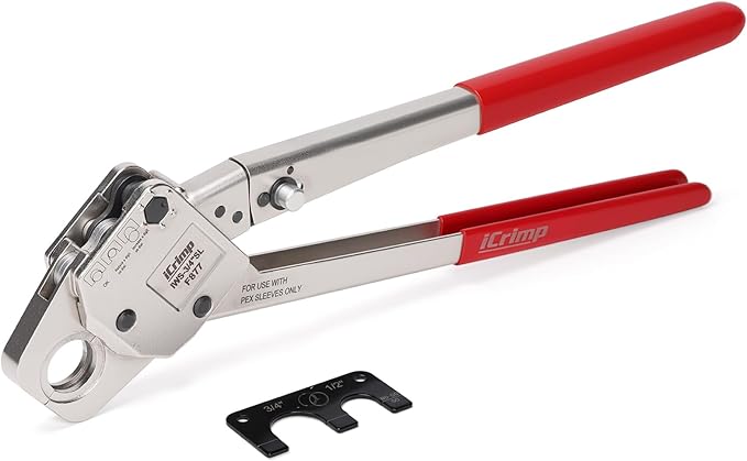 iCrimp Stainless Steel Pressing Sleeves Crimping Tool for PEX Pipe (3/4-Inch)