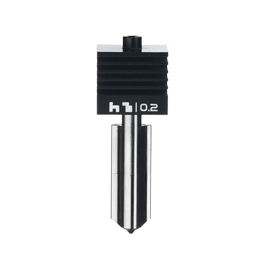 Diamondback Nozzles – Bambu Lab H2/P2/X2 Compatible Complete Hotend Assembly – Solid Diamond Tip 3D Printer Nozzles, Precsions Print, Any Filament, Longer Life, Wear Resistant (0.2mm)